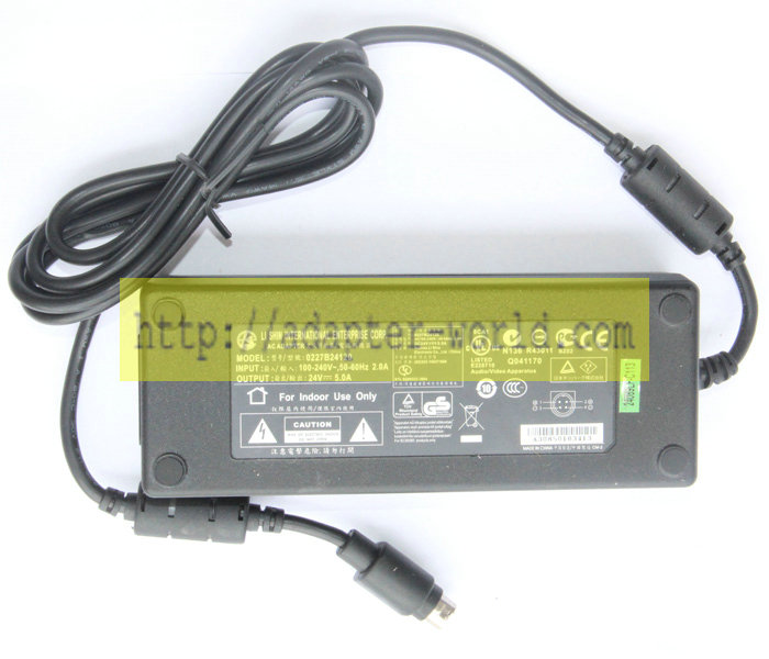*Brand NEW* LS 0227B24120 24V 5A (120W) AC DC Adapter POWER SUPPLY